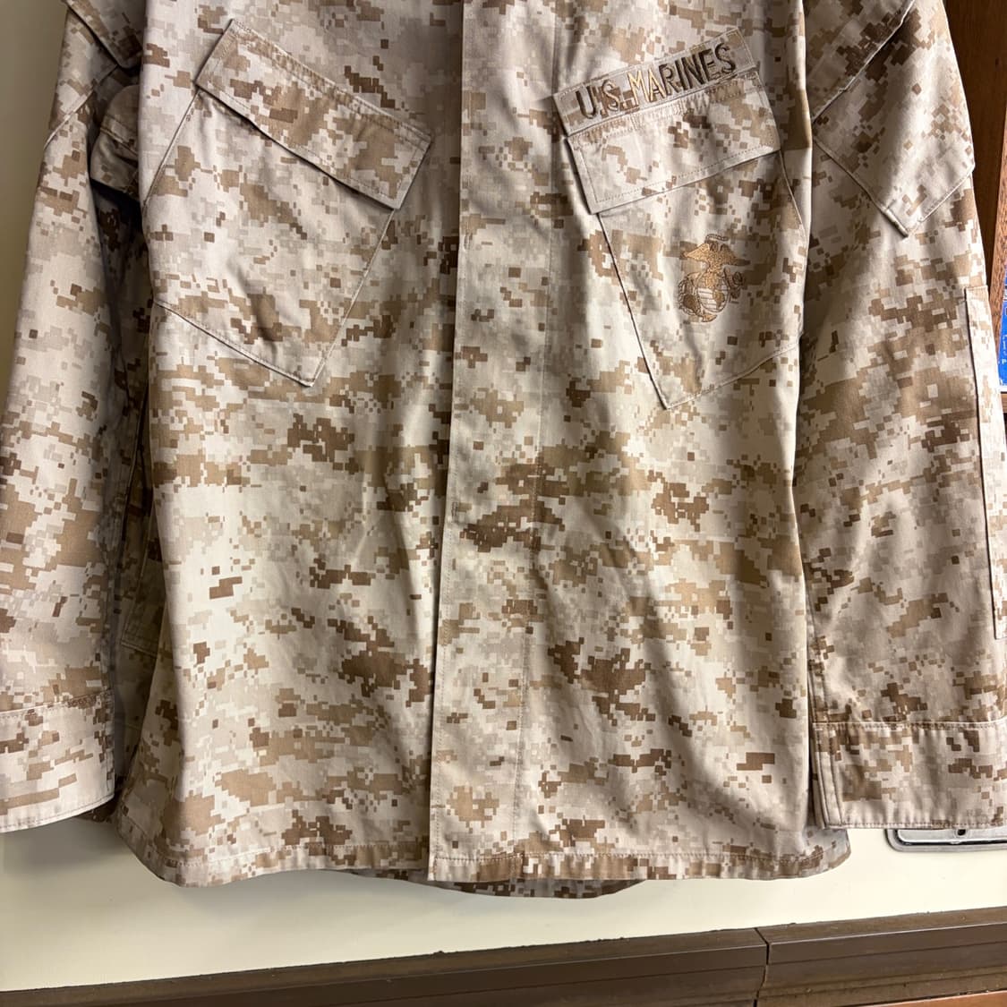 미해병대 오리지널 USMC 데저트 MARPAT 전투복 상의 S-R 상품이미지3