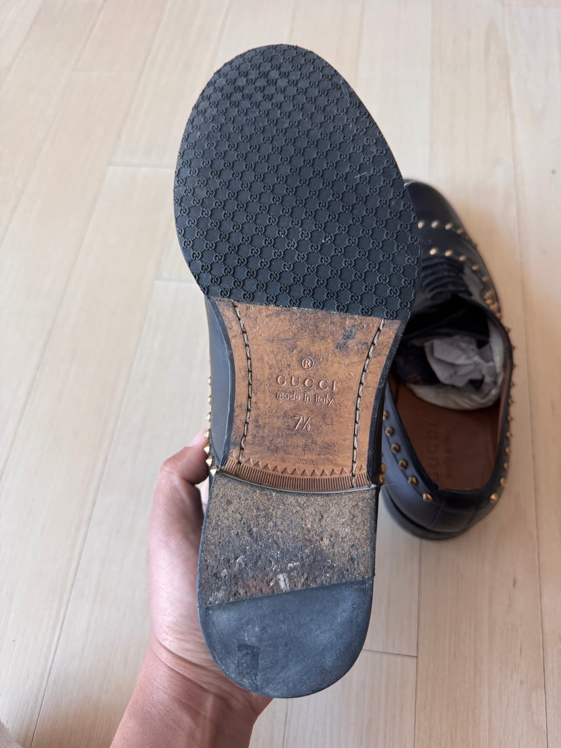 GUCCI 구찌 컬랙션 라인 캡토 옥스포드 드레스 슈즈 265mm 상품이미지5