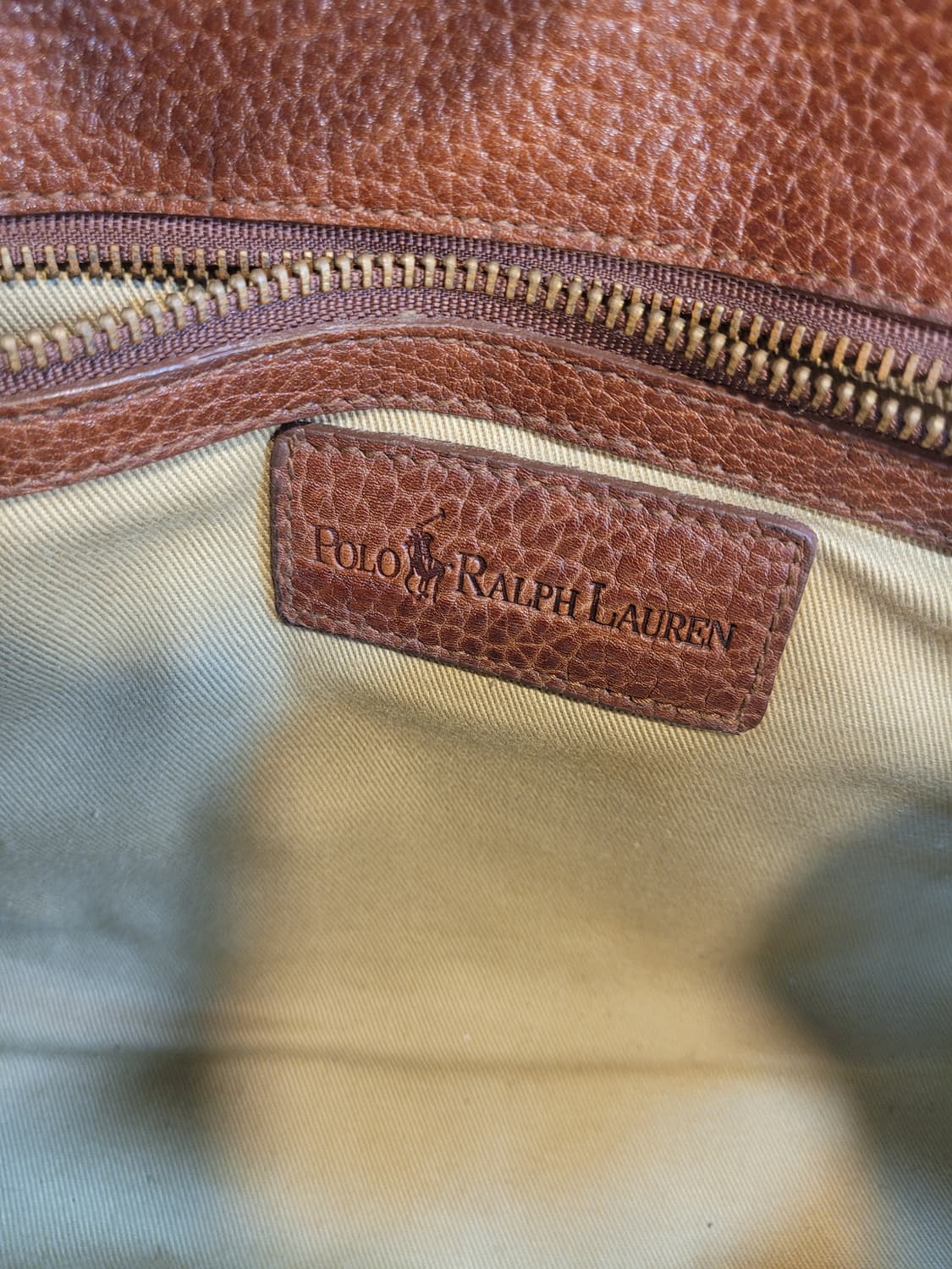 폴로 랄프로렌 빈티지 레더 크로스백 브라운 상품이미지5