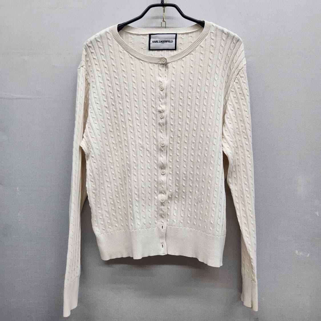 칼 라거펠트 꽈배기 가디건 100(L) 상품이미지1