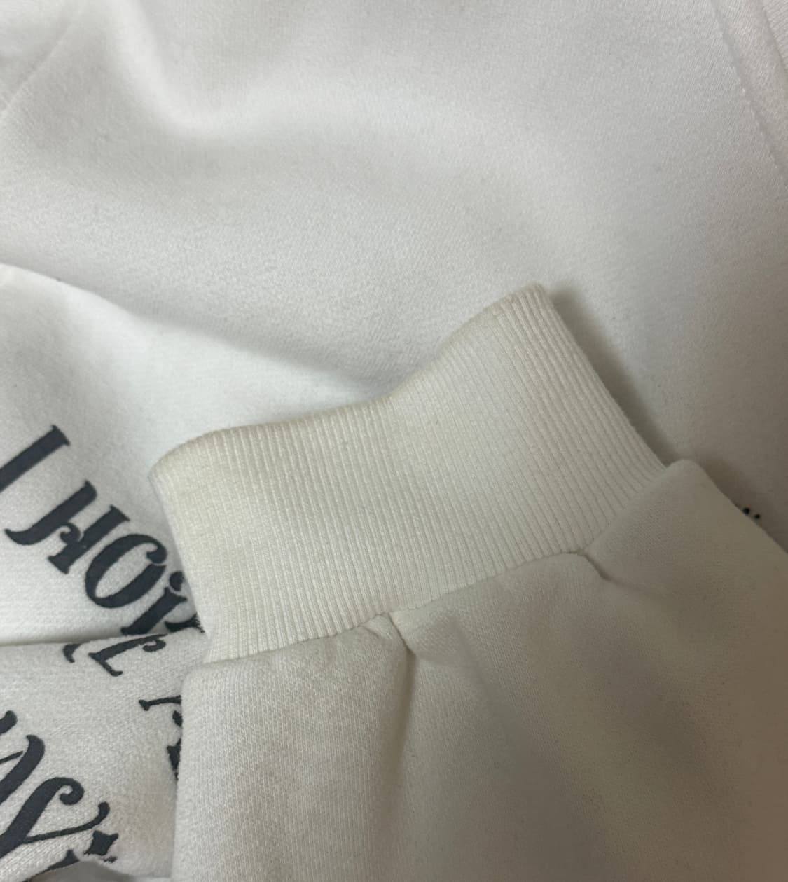 러브이즈트루 퍼 후드집업 화이트 상품이미지6