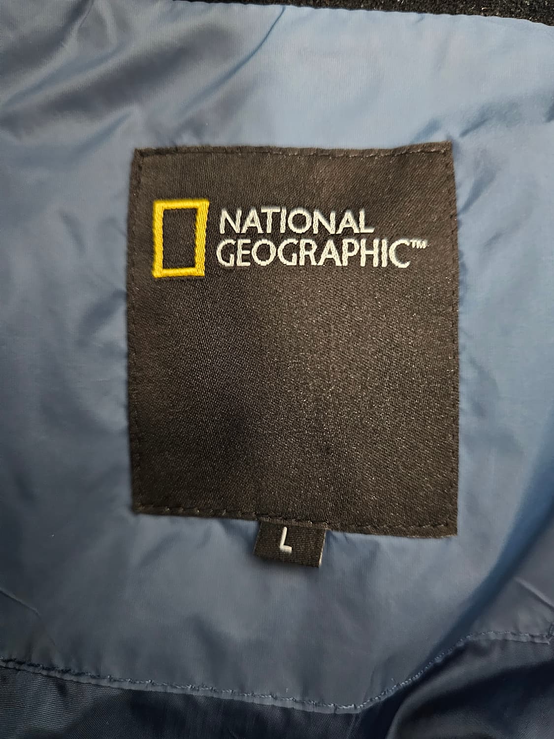 내셔널지오그래픽 다이아 퀼팅 패딩 블루 L 상품이미지3