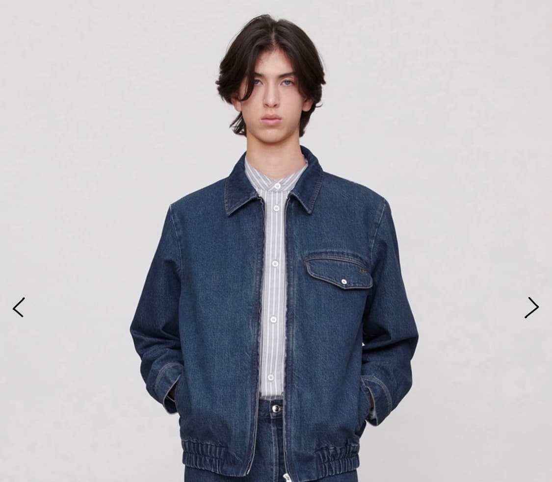 APC 아페쎄 데님 블루종 상품이미지2