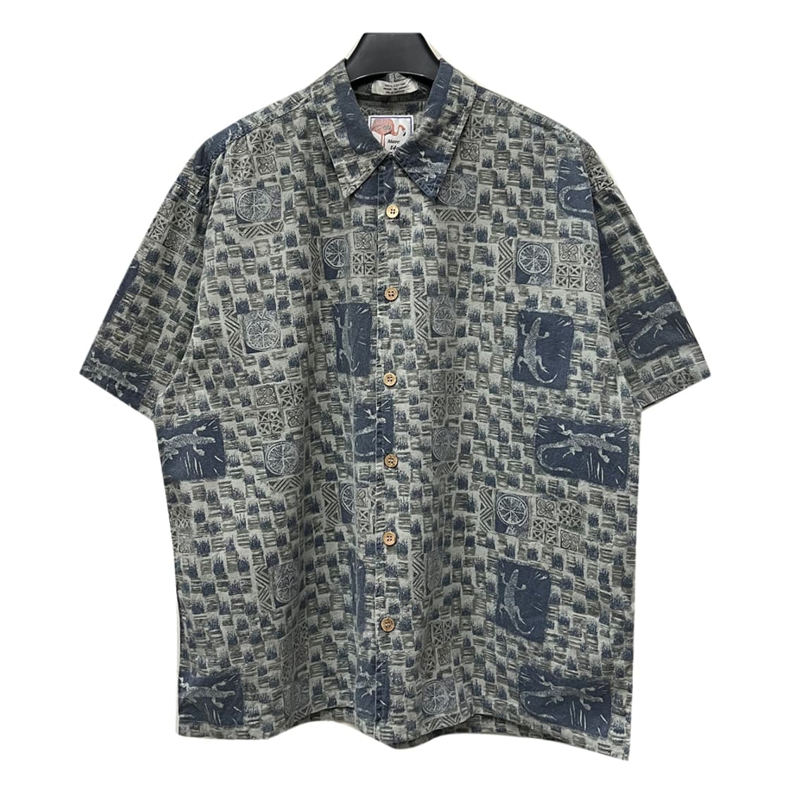 90s Marc Edwards 하와이안 빈티지 반팔 셔츠 XL 상품이미지1