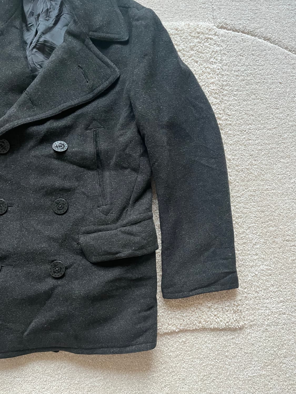 폴로 랄프로렌 헤비 멜튼울 피코트 (100-105) 상품이미지3