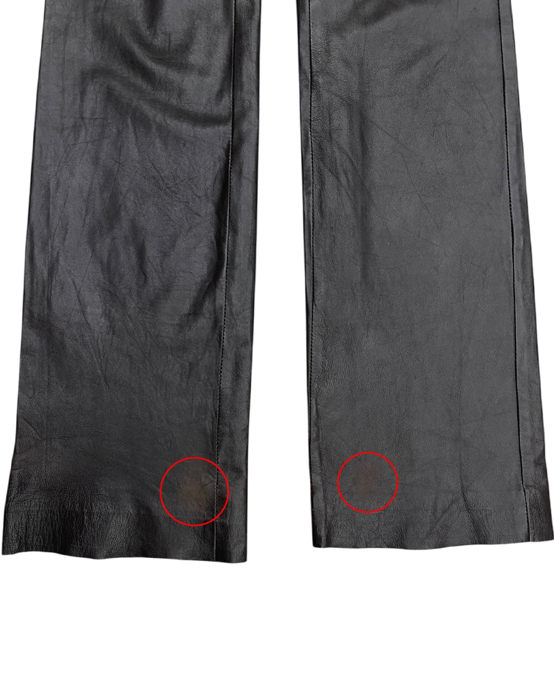 빈티지 기믹 벨트 루프 레더 팬츠 상품이미지7