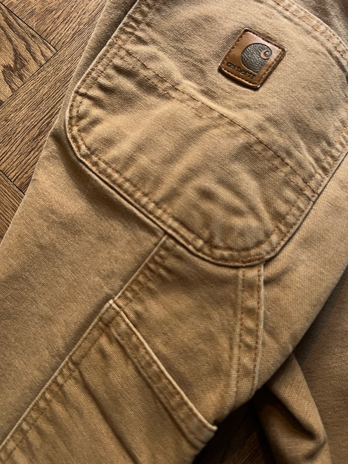 [36]칼하트 USA 덩가리핏 브라운 싱글니 카펜터 워크 팬츠 상품이미지7