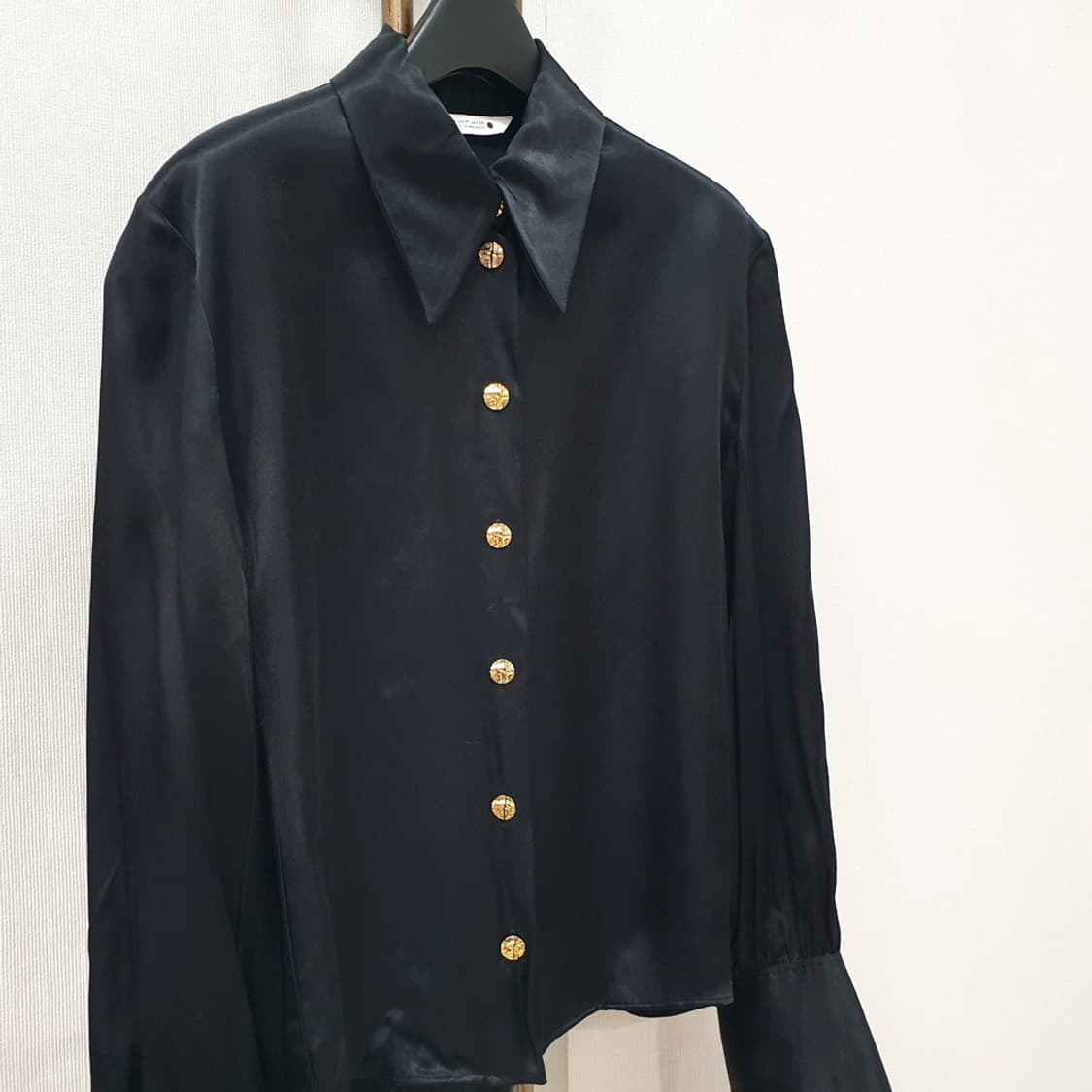 자라 금장 장식 셔츠 블라우스 M 상품이미지2