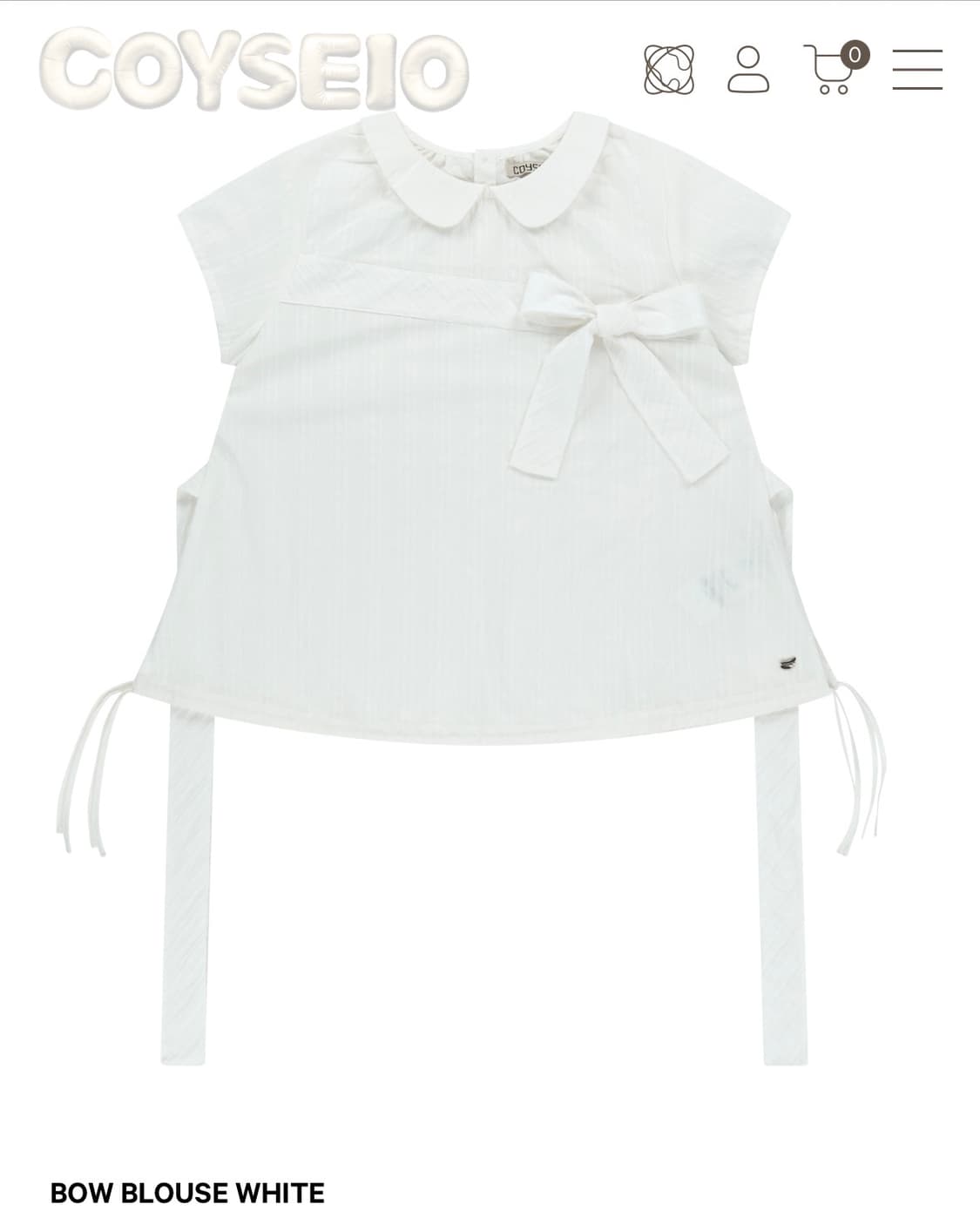 코이세이오 보우 블라우스 상품이미지1