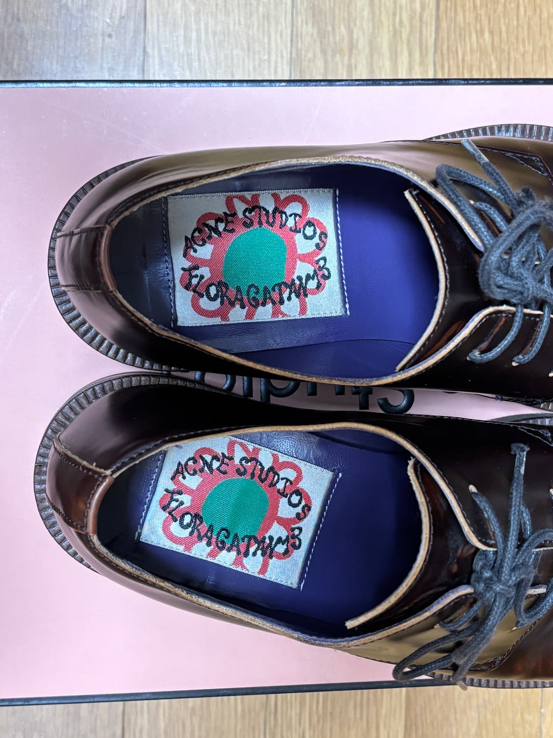 [40] 아크네 스튜디오 레더 더비 슈즈 (브라운) 상품이미지4