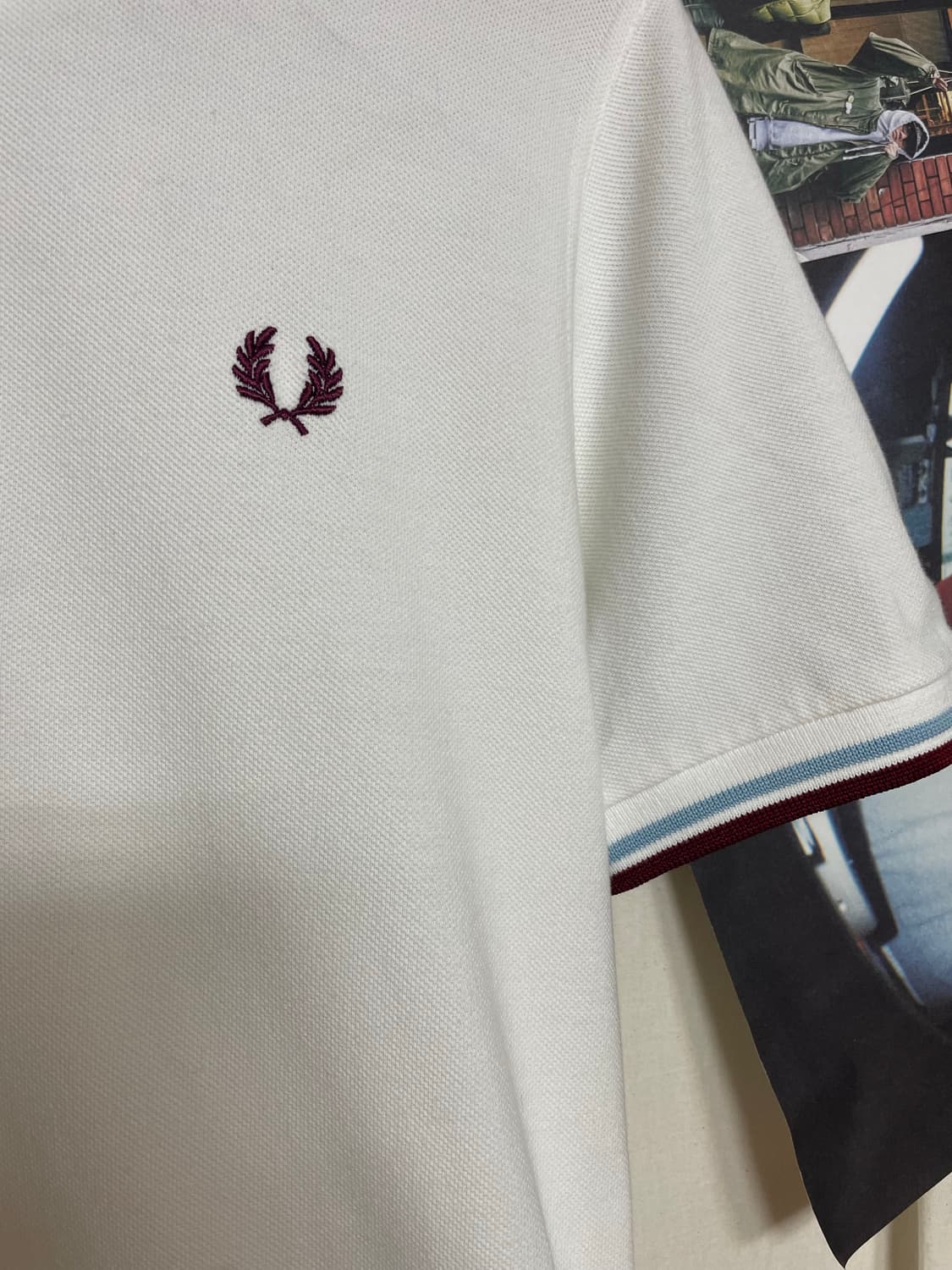 프레드페리 트윈팁 아이스마룬 상품이미지2