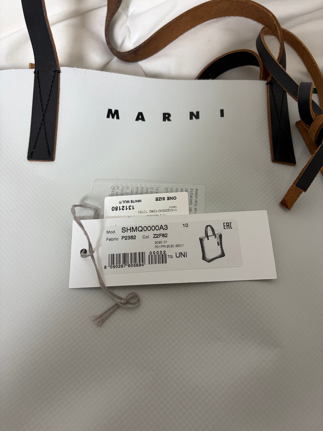 MARNI 투톤 토트백 상품이미지5