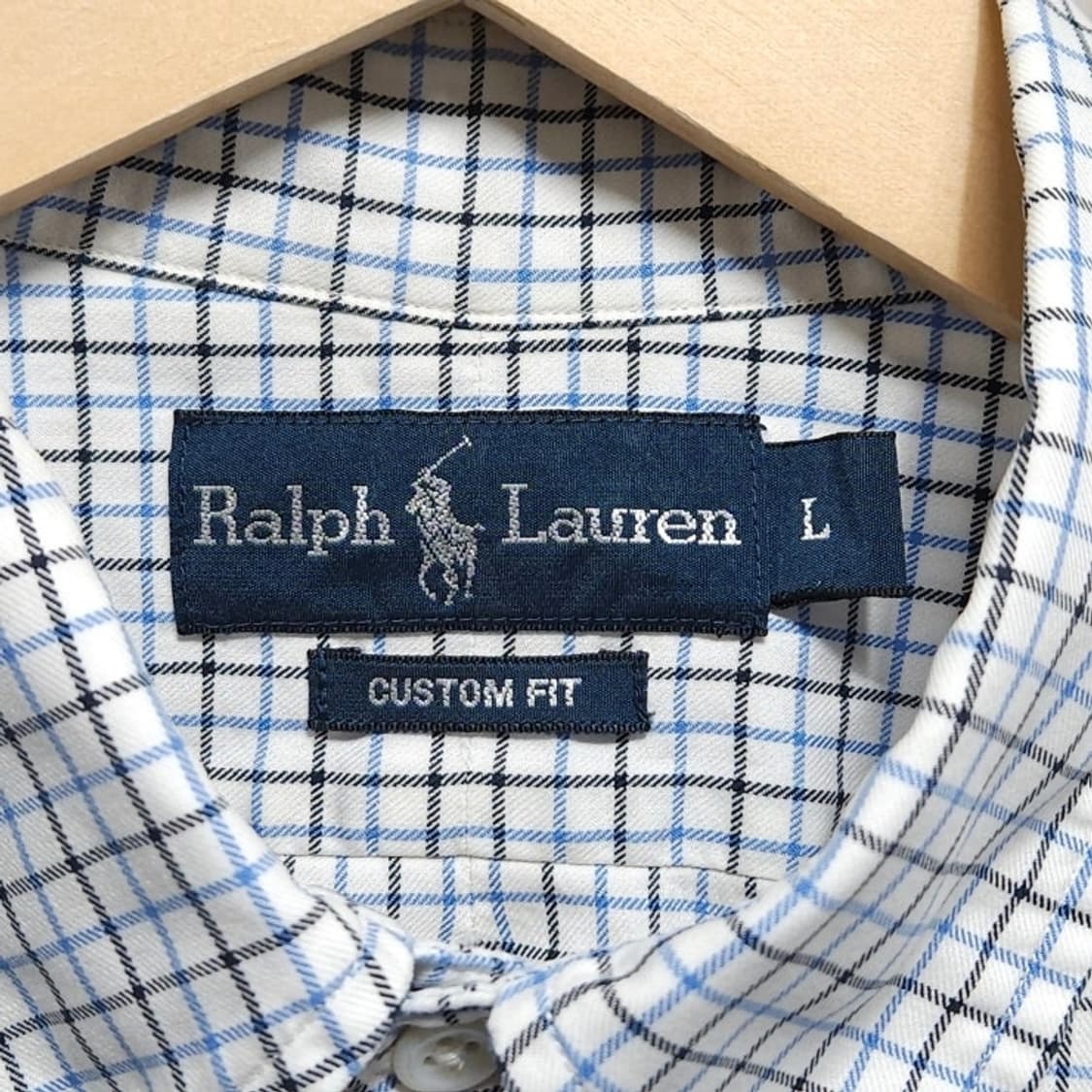 100 Polo 폴로 랄프로렌 체크 셔츠 화이트 상품이미지3