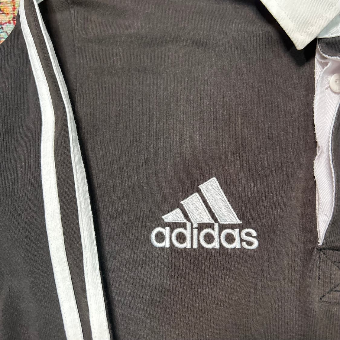 [M] 00s 아디다스 뉴질랜드 all blacks 럭비티 상품이미지4