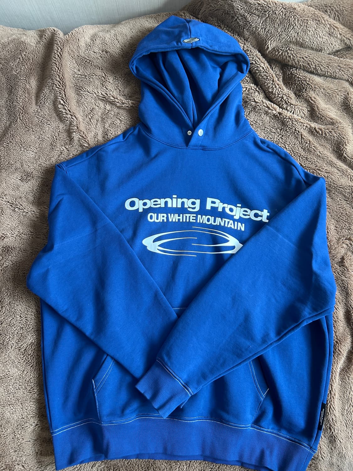 오프닝프로젝트 Identity Hoodie Cobalt Blue 2사이즈 상품이미지1