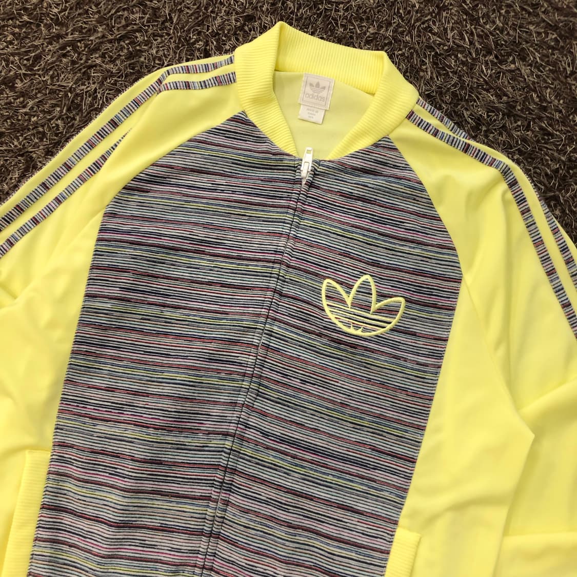 아디다스 파이어버드 희귀 리사이클 형광 져지 트랙 자켓 상품이미지2