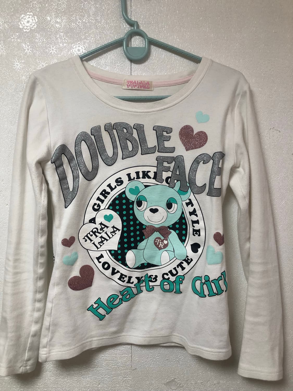 Tralala 트랄랄라 민트 곰돌이 티셔츠 롱슬리브 상품이미지1