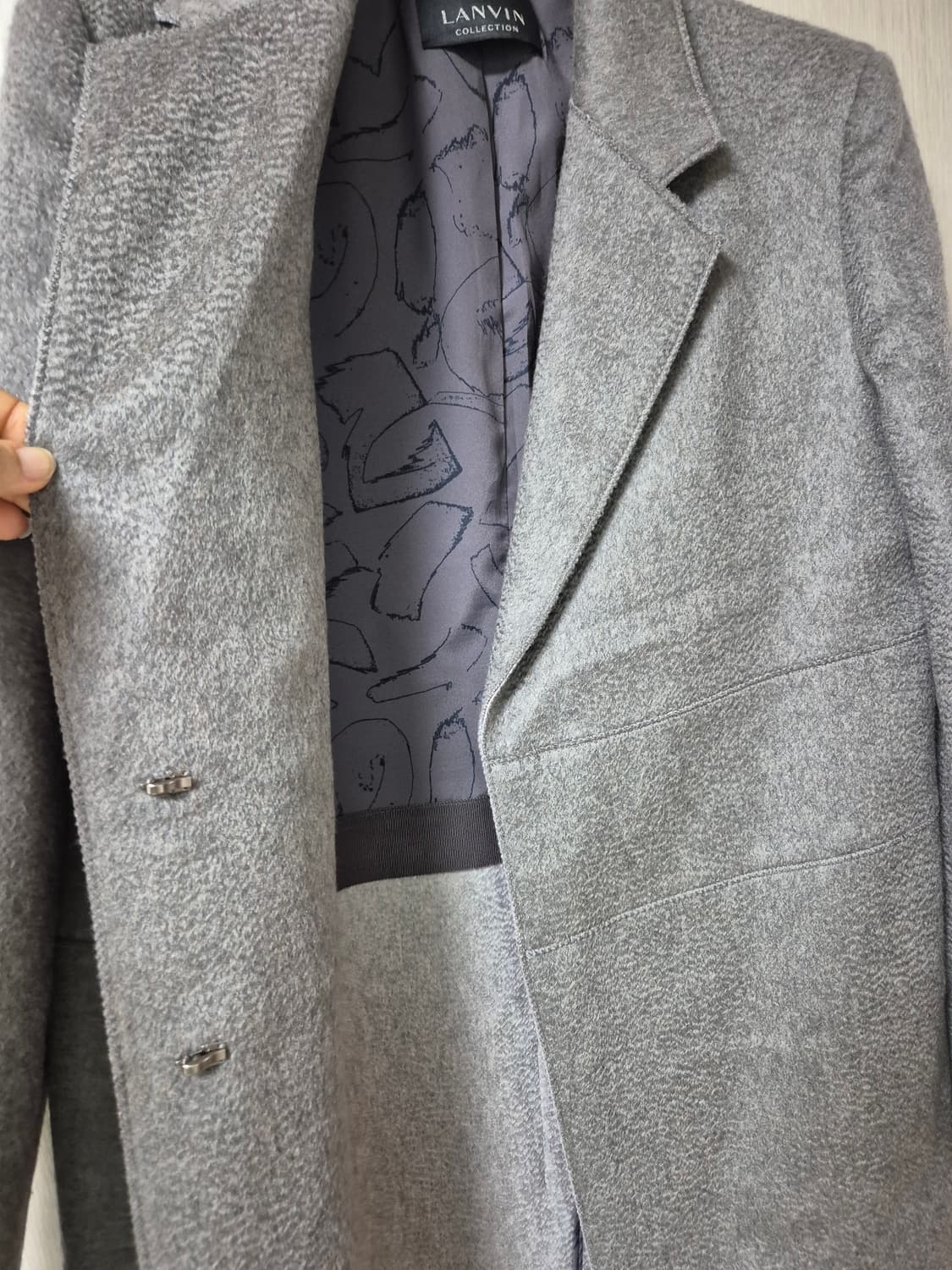 랑방 컬렉션  캐시미어 100프로 코트 캐시미어코트 LANVIN 상품이미지4