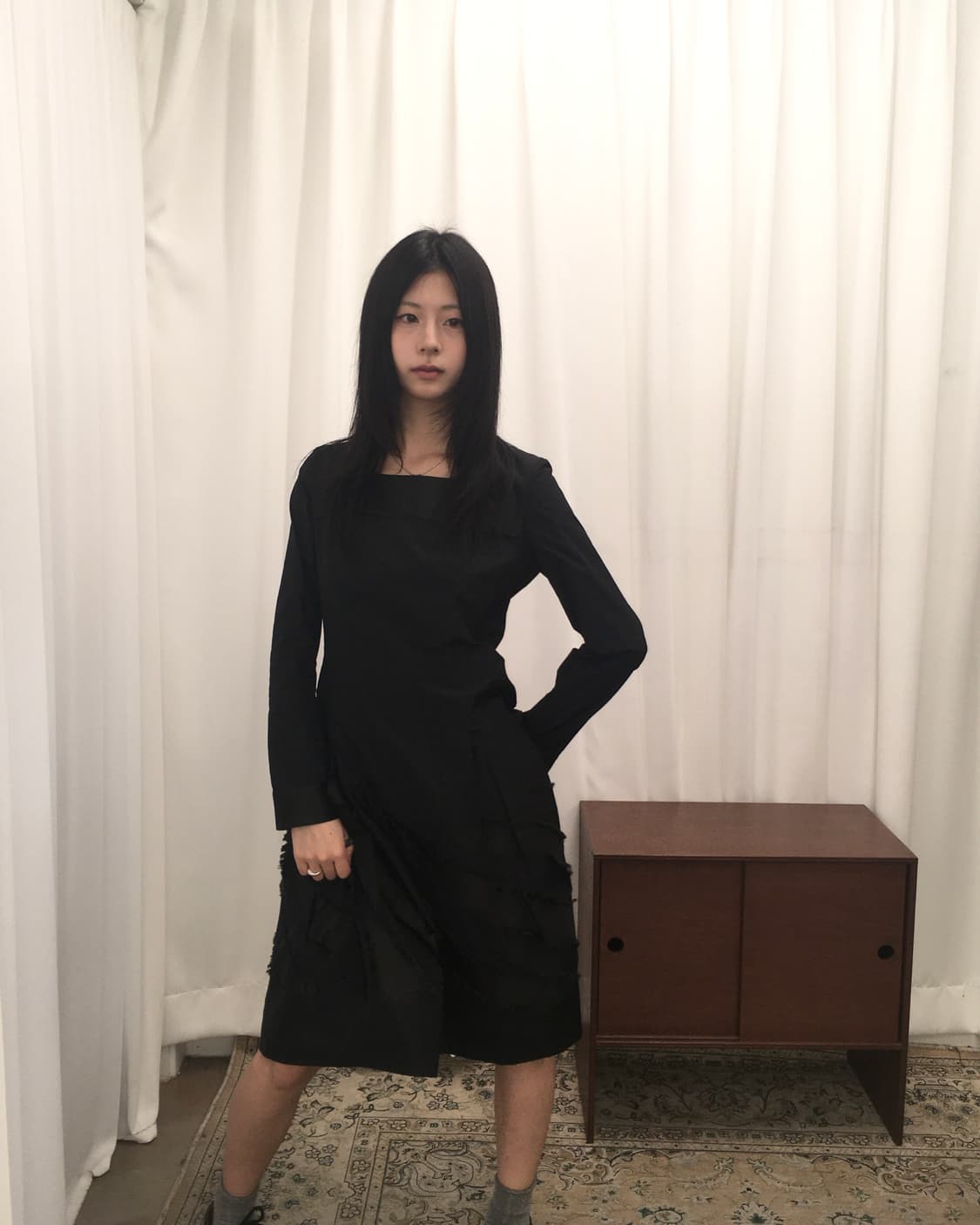 블랙 원피스 상품이미지2