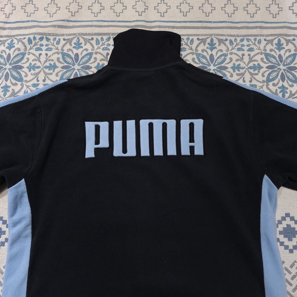 PUMA JP 블랙 스카이블루 라이닝 스펠아웃 플리스 후리스 집업 자켓 상품이미지9