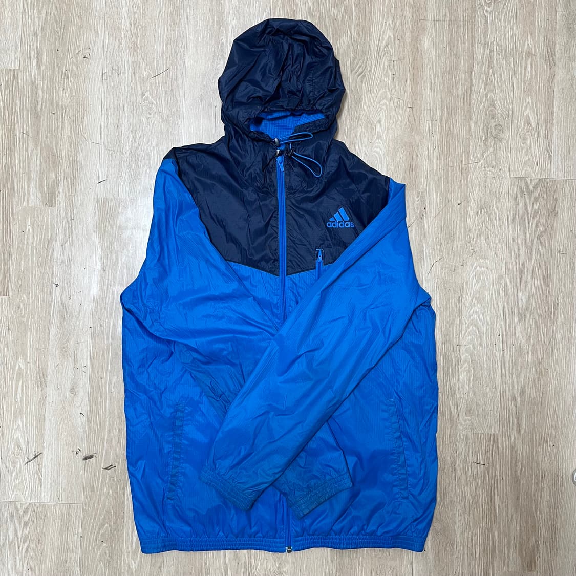 아디다스 남성 헤드 스트링 배색 바람막이 자켓 2XL(110) 상품이미지1