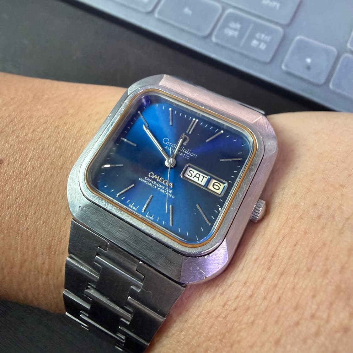 빈티지 오메가 컨스틸레이션 사각 워치 상품이미지9