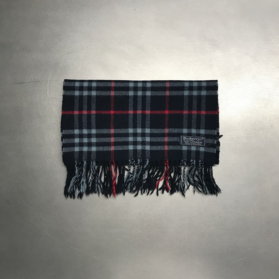 버버리 정품 캐시미어 머플러 네이비 상품이미지2