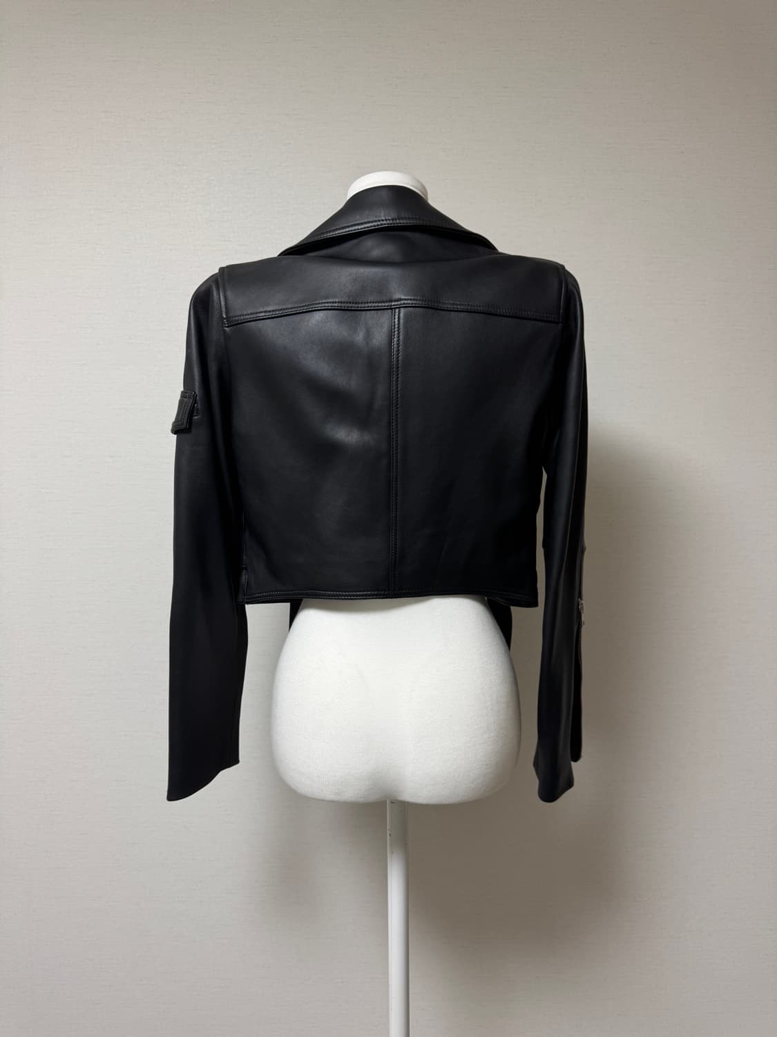 H&M) 천연 양가죽 라이더 자켓 상품이미지3