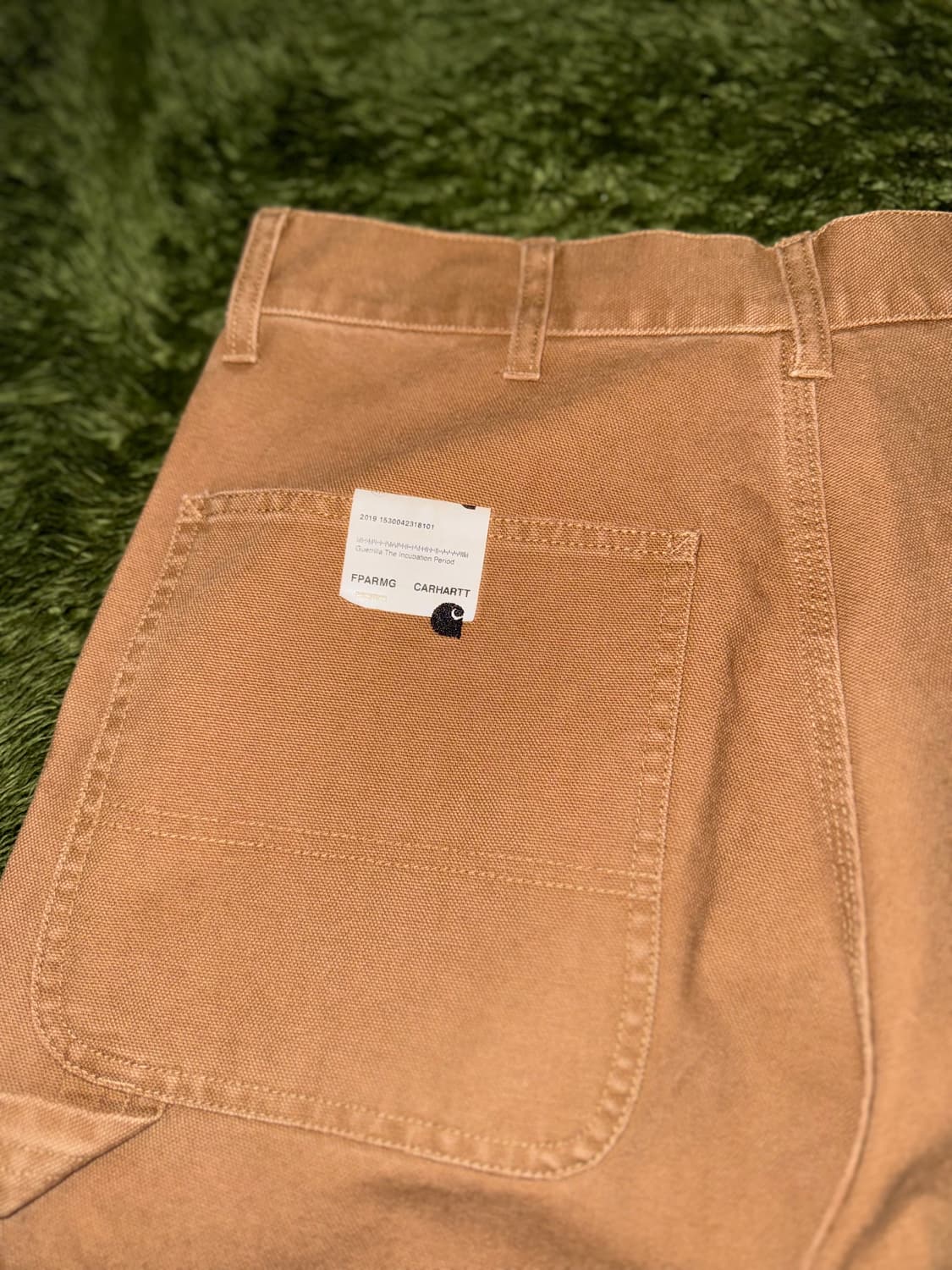 [S] 칼하트 WIP X FPAR 콜라보 싱글니 카펜터 팬츠 탄 상품이미지3