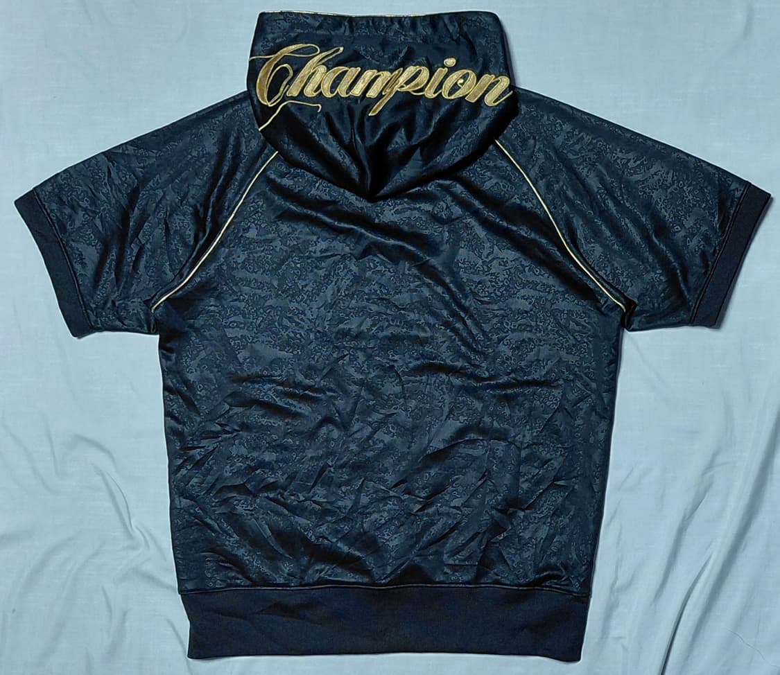 [M] 챔피언 재팬 골드 자수 로고 반팔 후드 트랙탑 (블랙/골드) 상품이미지7