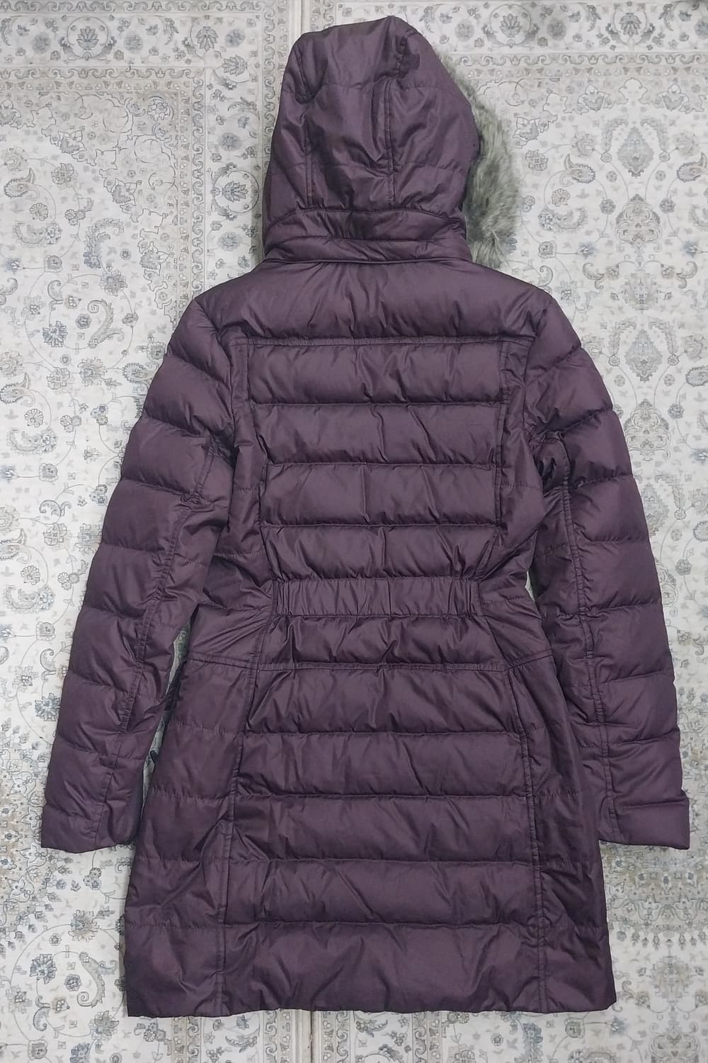 나이키 얼라이언스 버건디 롱 패딩 M (후드분리됨) 상품이미지4