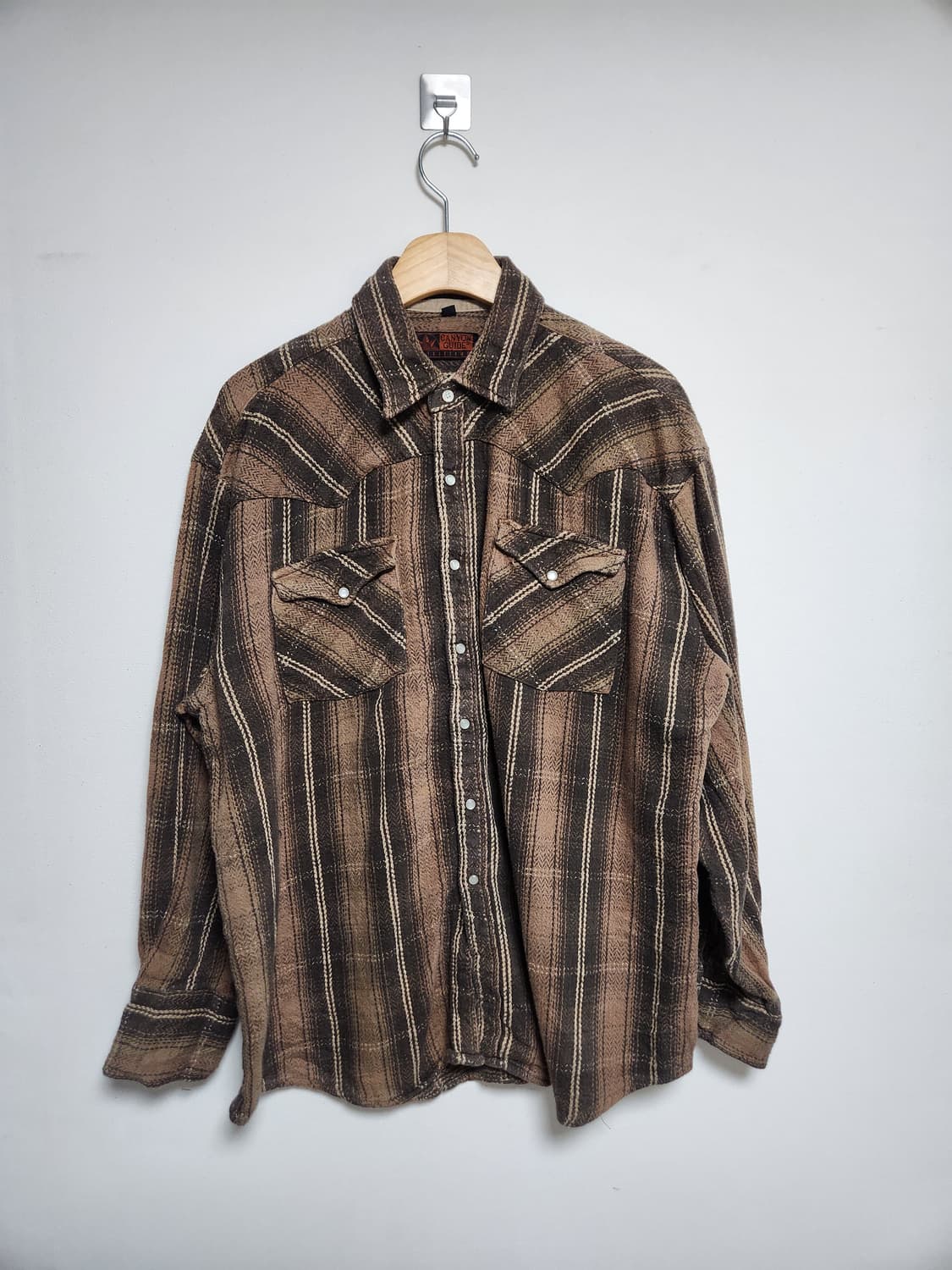 미국빈티지USA 플란넬 웨스턴 셔츠 L - S91 상품이미지1