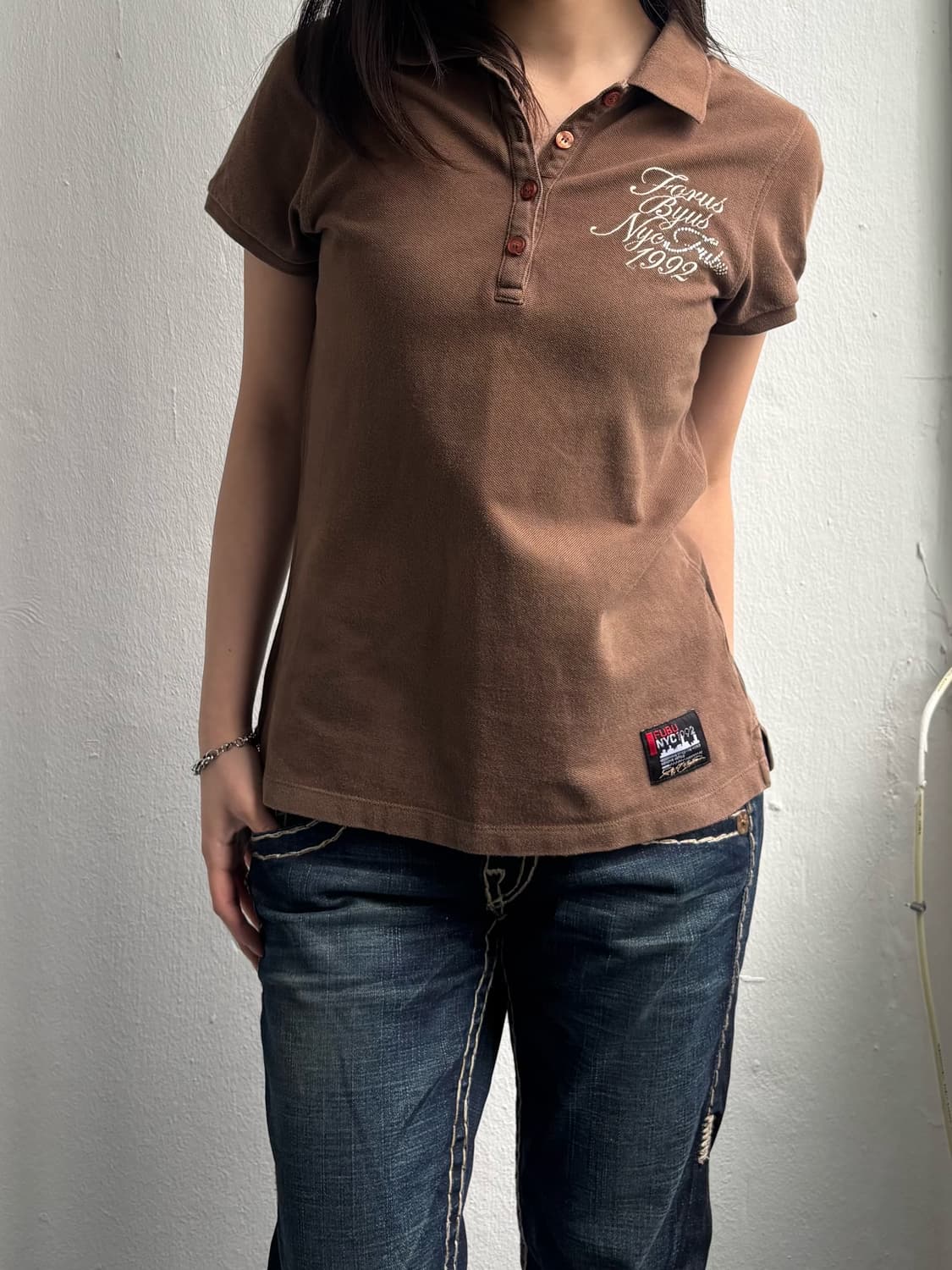 Fubu Brown Graphic Top 상품이미지4