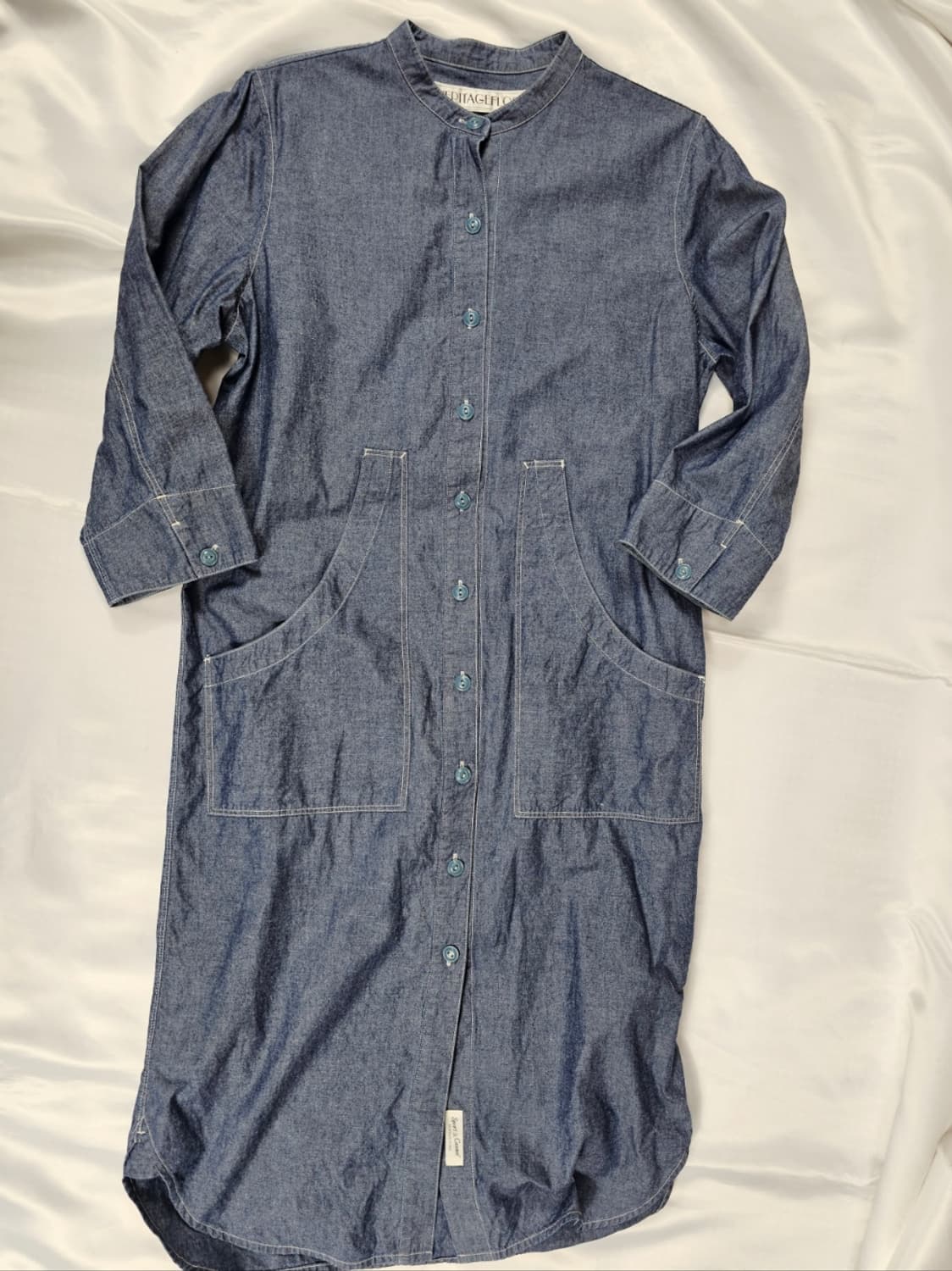 헤리티지플로스데님원피스 상품이미지1