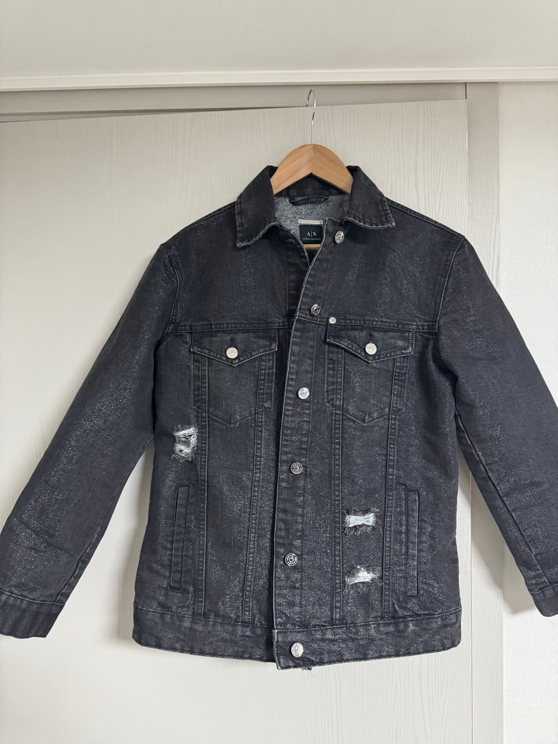 아르마니 익스체인지 코딩 데님 트러커 상품이미지1