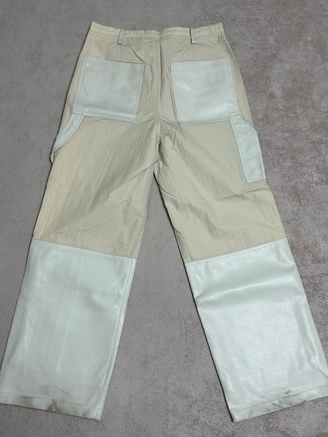 문선 팬츠 나일론x레더 상품이미지2