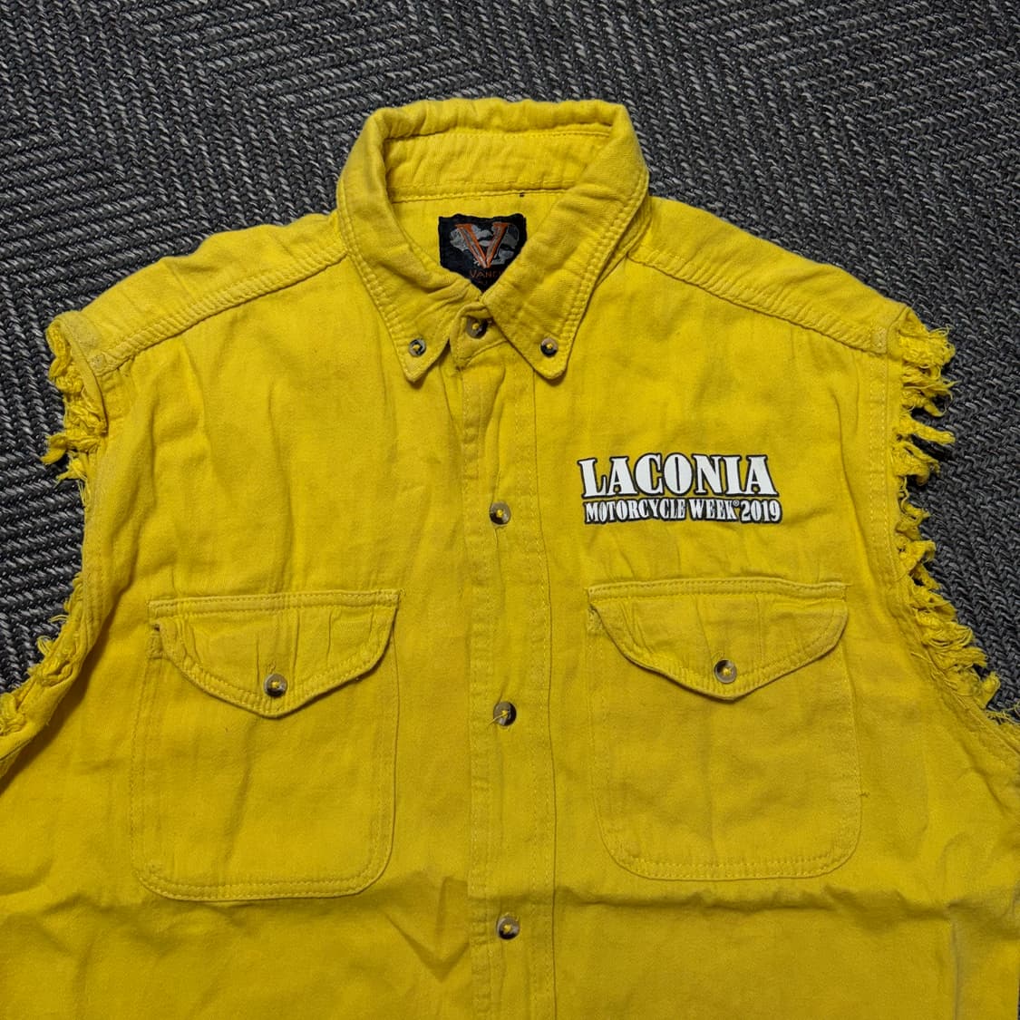 Laconia 컷오프 2019 기념 빈티지 데님 베스트(L) 상품이미지2