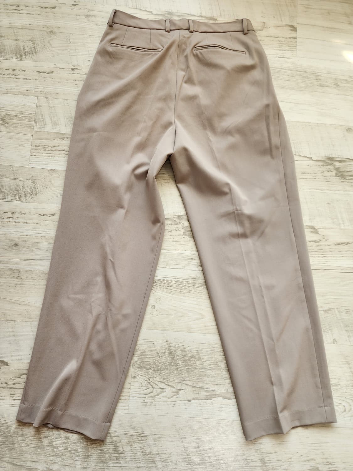 (새상품)무신사 스탠다드 라이트베이지 와이드 슬랙스 32인치 세미 벌룬핏 상품이미지2