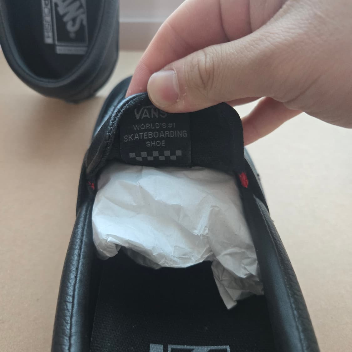 [280] 반스 스케이트 로퍼 올블랙 상품이미지3