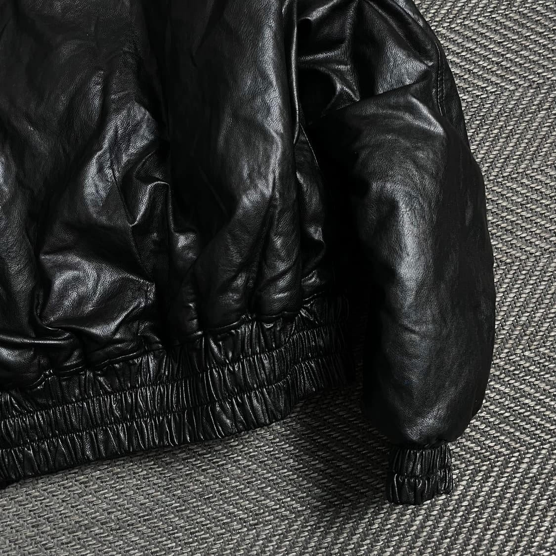 쥬시쥬디 우먼스 리버시블 가죽×플리스 크롭 쉐르파 레더자켓y 4805 상품이미지4