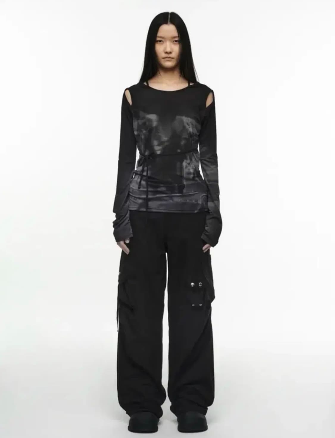 nache strap cargo pants (size 1) 상품이미지3