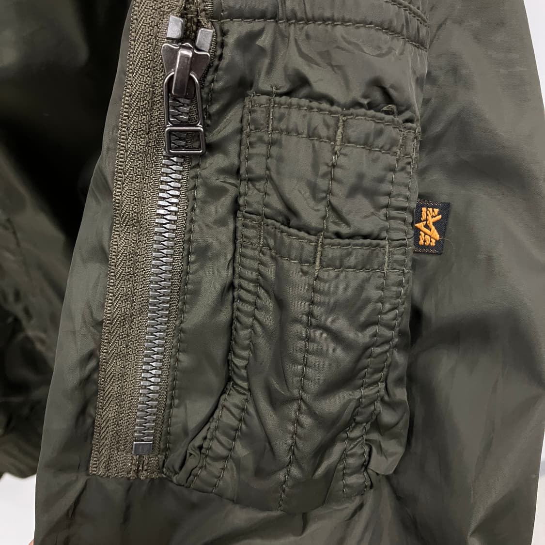 알파인더스트리 카키 후드 자켓 M 상품이미지6