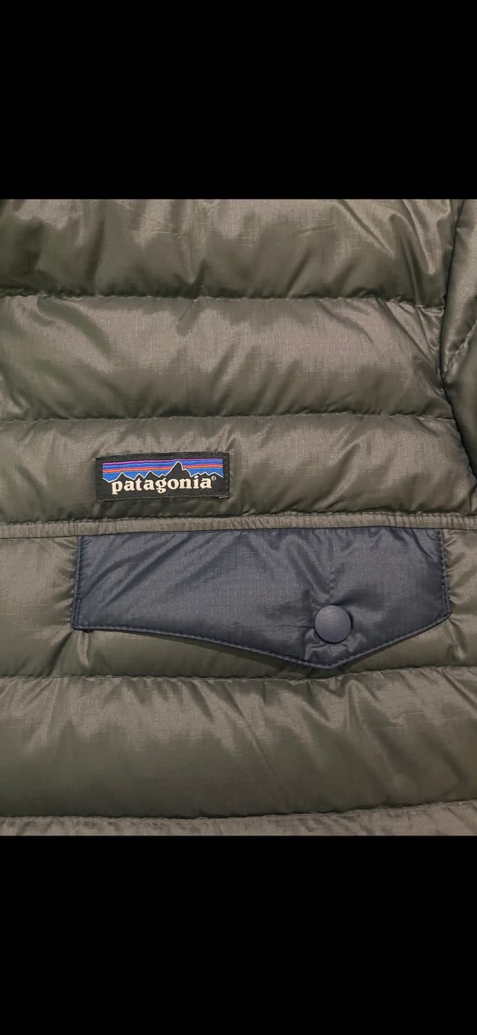파타고니아 다운 스냅 풀오버 그레이/네이비 상품이미지8