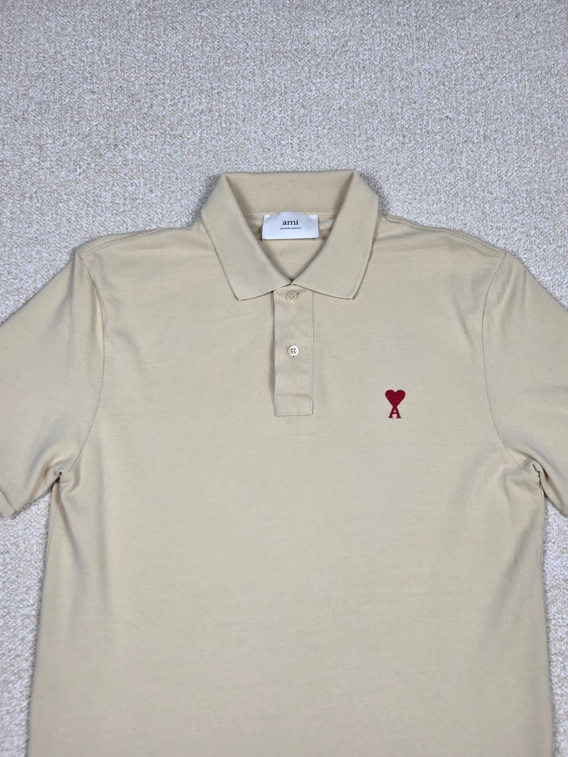 [아미] 스몰 하트 로고 카라 반팔 티셔츠 | S00041 상품이미지2