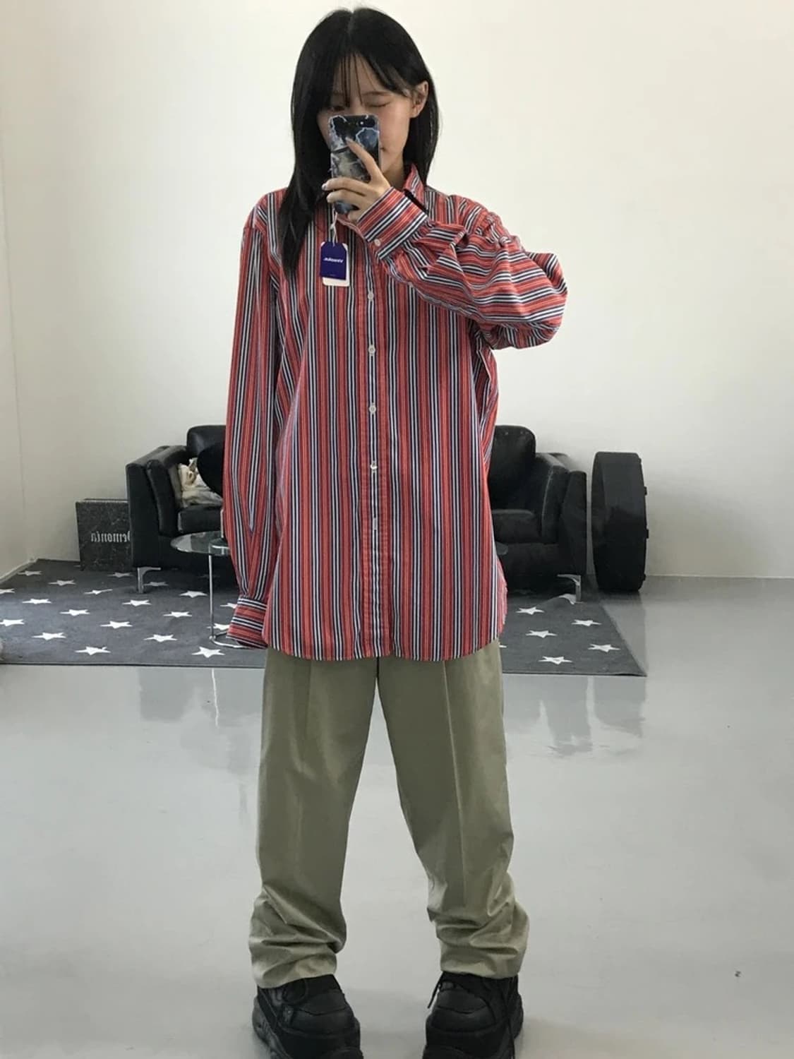 폴로랄프로렌 레드 스트라이프 셔츠 상품이미지1