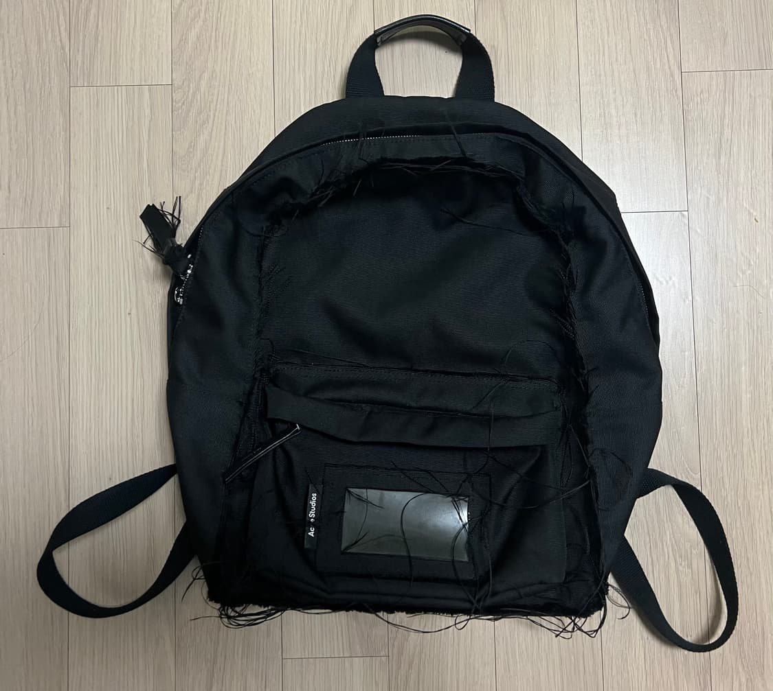 아크네 leather trimmed canvas 백팩 상품이미지4