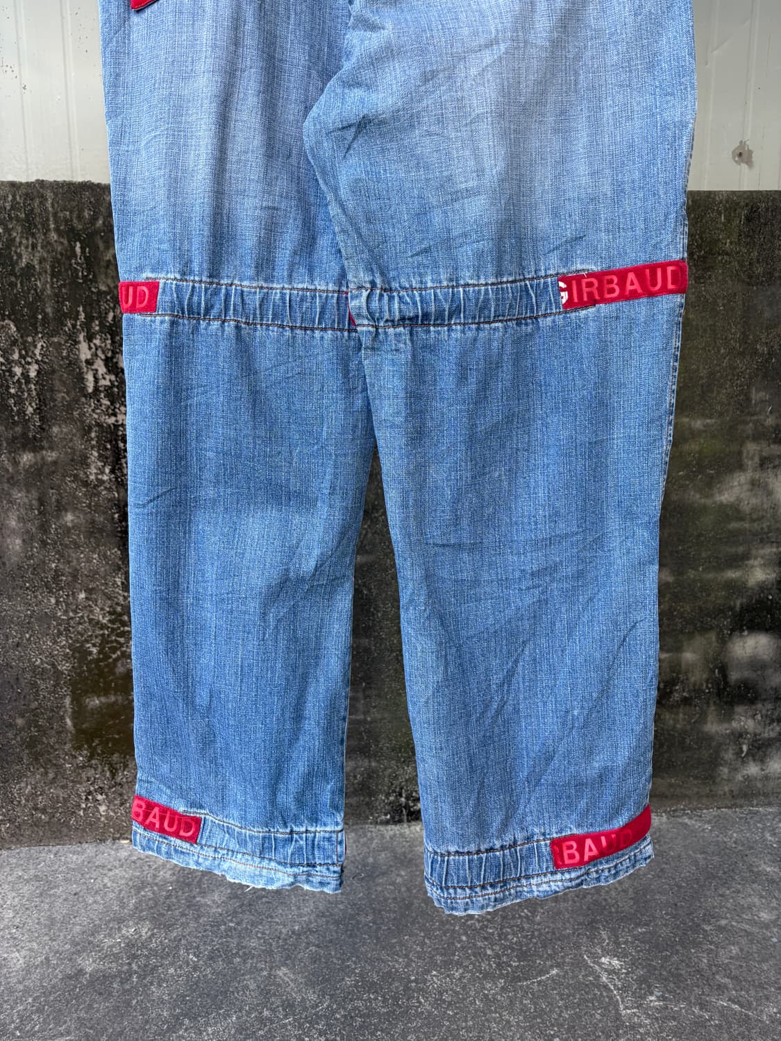 90‘s 마리떼 프랑소와 저버 벨크로 데님 팬츠 상품이미지10