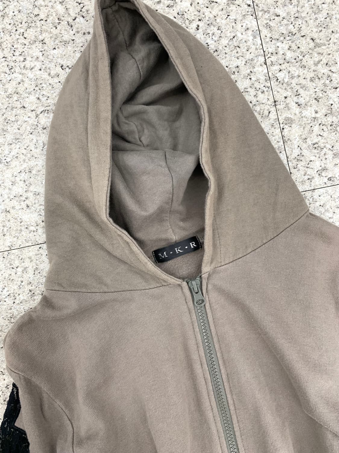 M.K.R cross lace detail hoodie  상품이미지9