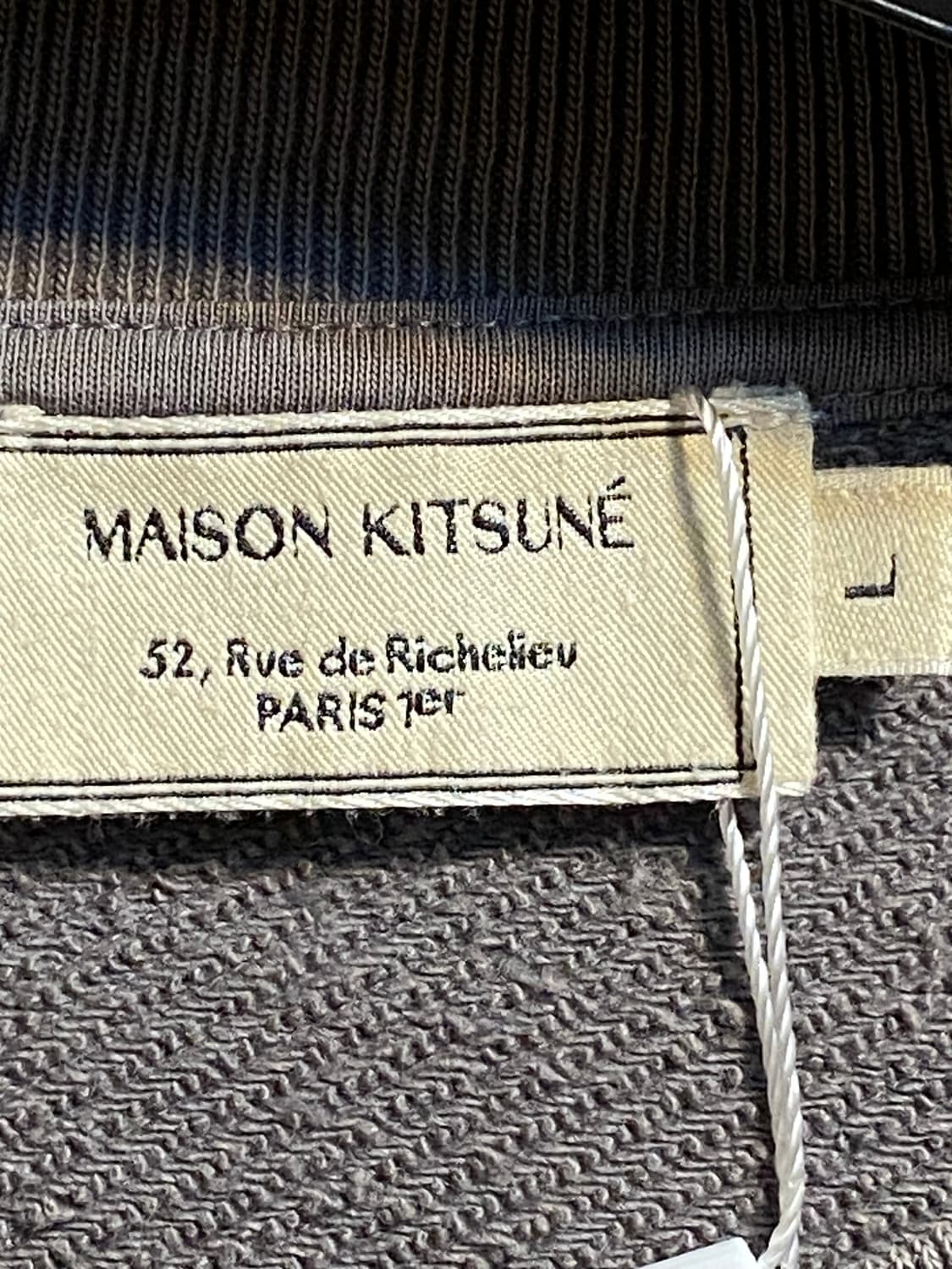 메종 키츠네 로고 패치 그레이 스웻셔츠 상품이미지3