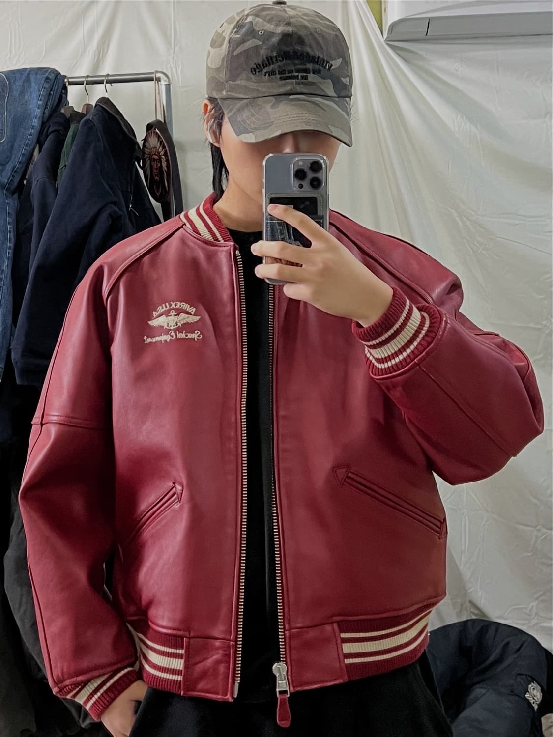 아비렉스 아이콘 가죽자켓 상품이미지3